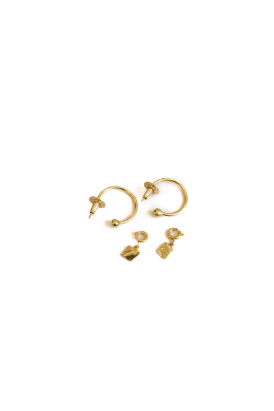 Aamani Charm Huggie Hoops